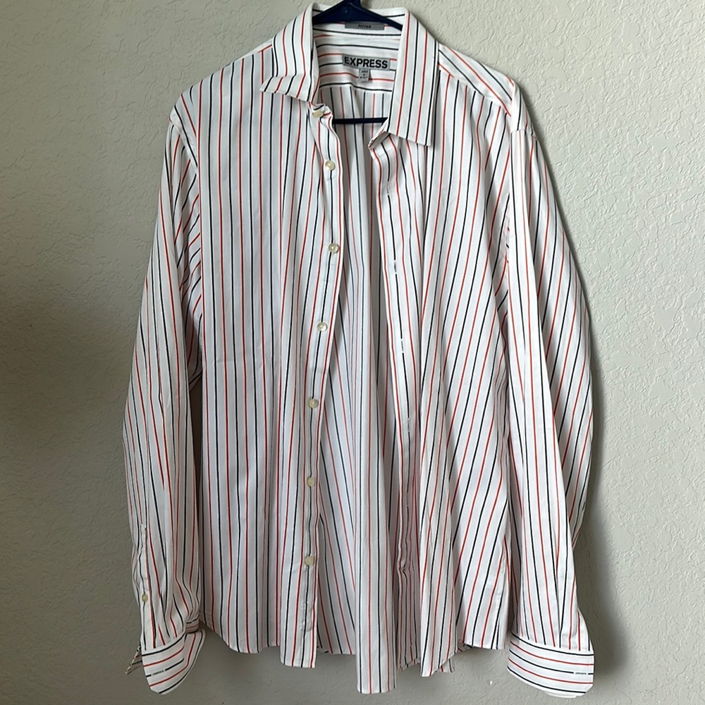 Express mens longsleeve button down